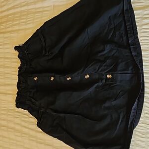CUTE black High-Waisted Mini skirt with pockets sz. L